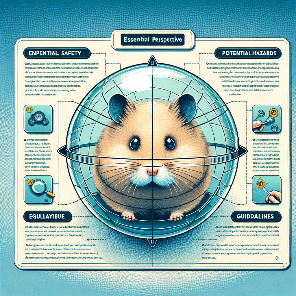 Infographic detailing the Hamster Ball Debate, highlighting safety precautions, risks, and tips for safe use, providing a comprehensive hamster ball safety assessment for understanding potential dangers.