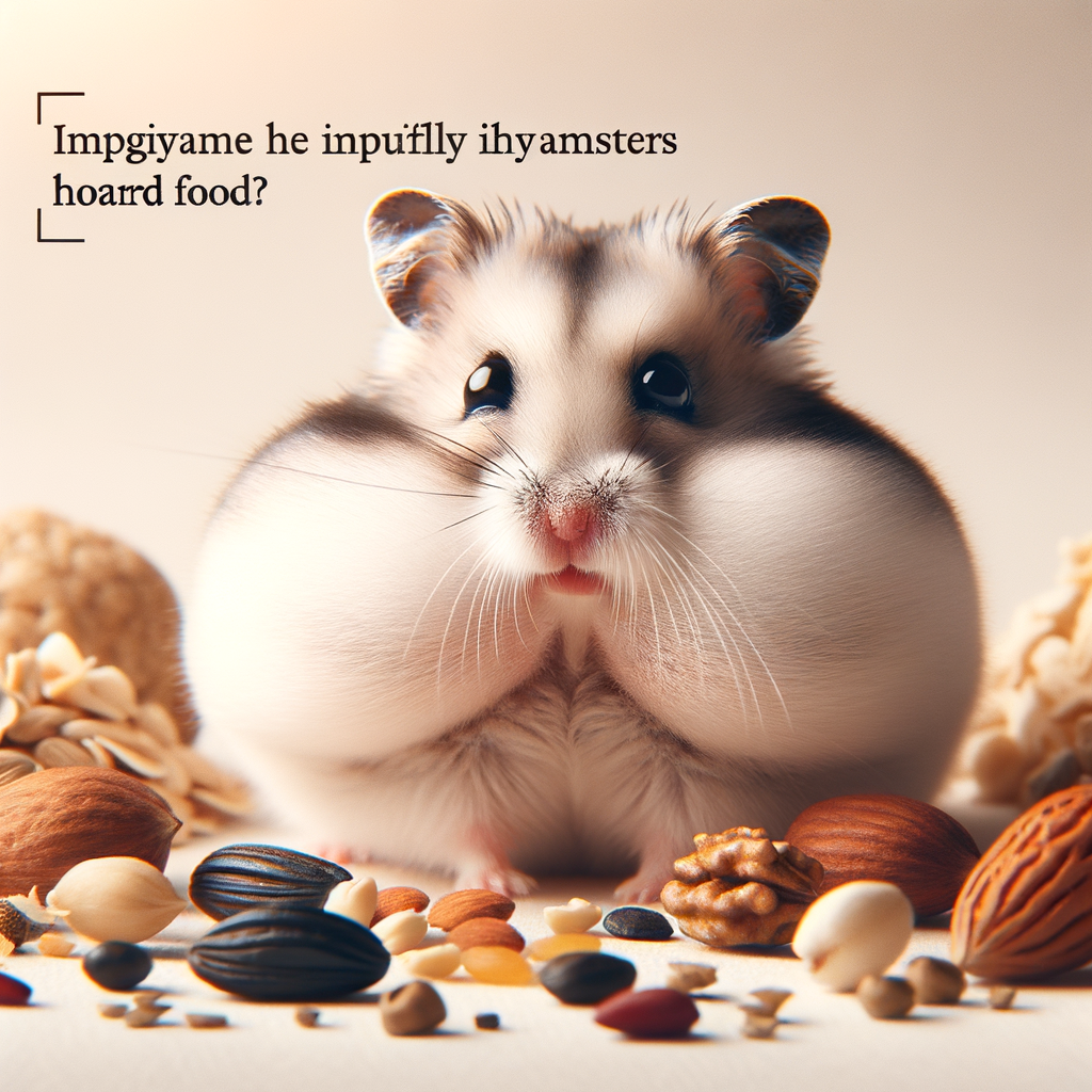 Hamster with bulging cheek pouches hoarding food, illustrating hamster behavior and feeding habits, and providing insight into the mystery of why hamsters hoard food.